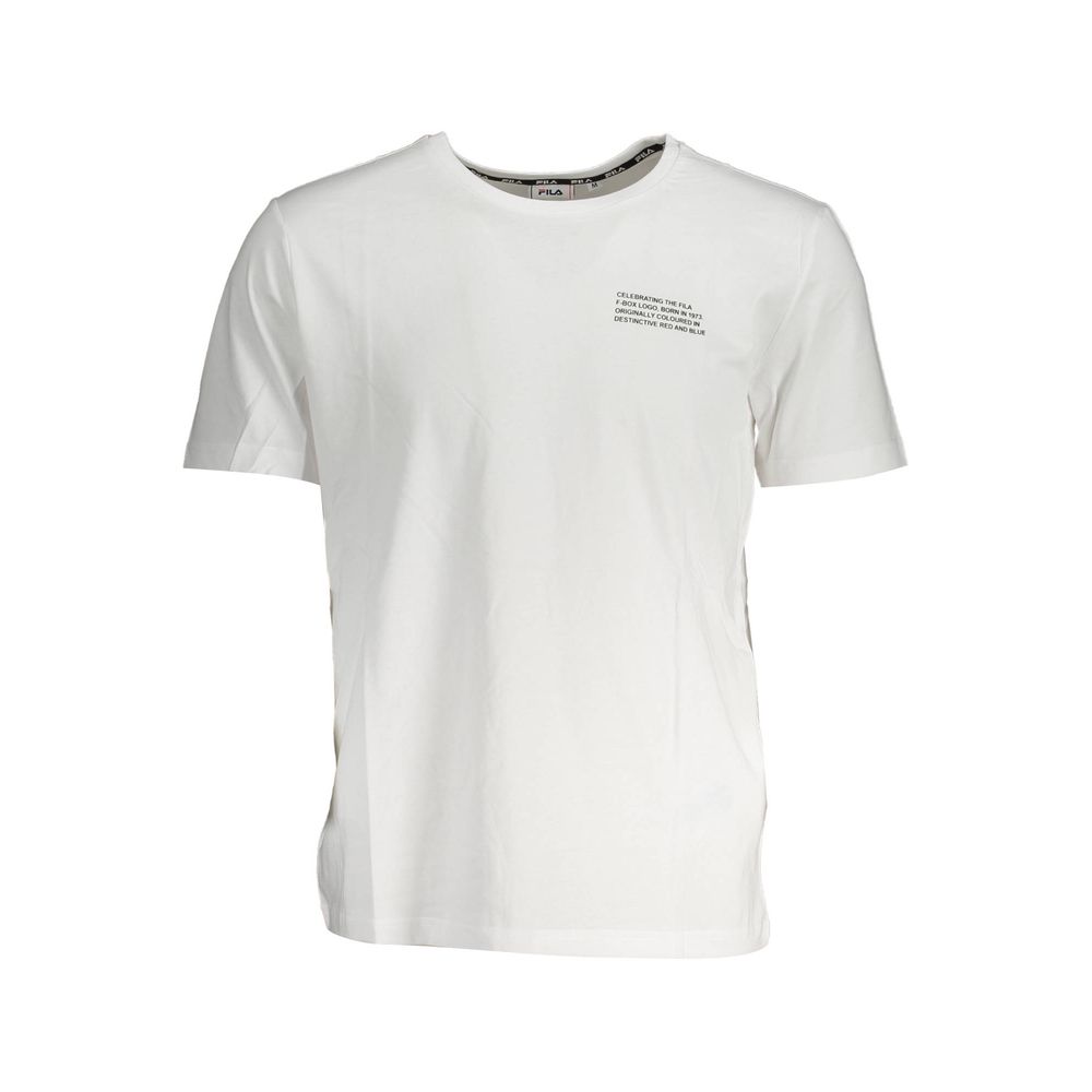 Fila White Cotton T-Shirt